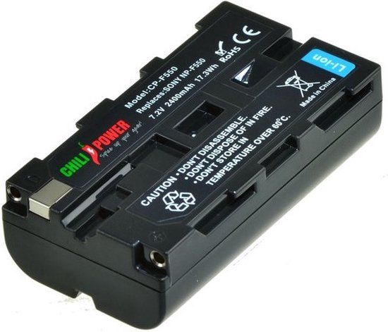 ChiliPower NP-F550 Accu voor Sony - 2400mAh