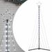 VidaXL LED-kerstboom 339 LEDs koud wit 182 cm