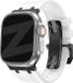 Bandz Siliconen band 'Luxe Liquid' - Wit met zwarte connectors