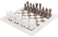 Jeu d'échecs marbre échiquier - 38 cm - 32 pièces - Fait main - Roi 9 cm