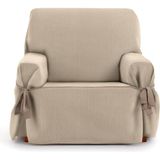 ECOMMERC3 Bankhoes voor 1-zits, universeel, eendelig design, met banden, beige, 4-punts bevestiging