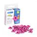 Rapesco 1334 Supaclip 40 Hartjes Grootverpakking, Donkerroz, 100 Stuks