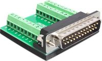 Delock Adapter Sub-D 25 Pin Stecker - Terminalblock 27 Pin