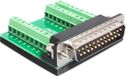 Delock Adapter Sub-D 25 Pin Stecker - Terminalblock 27 Pin