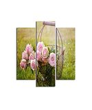 Homemania Wandafbeelding, 3 stuks, natuur, voor woonkamer, slaapkamer, meerkleurig, 57 x 0,3 x 60 cm, HM203MDF196, MDF