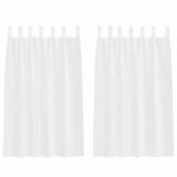vidaXL - Voile Gordijn - 2 stuks - Wit - 175 x 140 cm - Polyester