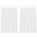 vidaXL - Voile Gordijn - 2 stuks - Wit - 175 x 140 cm - Polyester