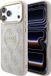 Guess Backcover hoesje voor Apple iPhone 18 Pro - HC Magsafe EMBossed 4G PU With Classic - Roze