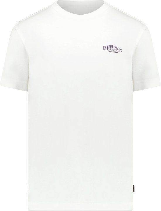 Cars Jeans T-shirt Axor jr. Jongens Wit Katoen Ronde hals Korte mouw Maat 128