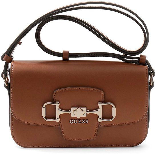 GUESS Janie Convertible Xbody Flap Cognac schoudertas