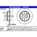 ATE Lot De 2 Disques De Frein 24.0109-0162.1 Honda 42510-tm8-g00