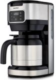 MEDION Koffiezetapparaat met thermoskan en timer (filterapparaat, 10 kopjes, 1,25 liter, 900 watt, timer, antilekfunctie, display, MD11019) roestvrij staal