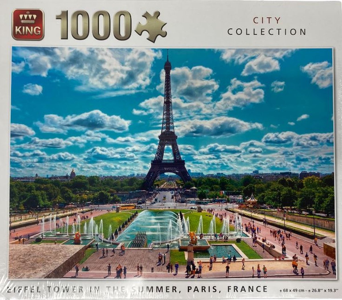 King International King Puzzle - City Collection - Eiffeltoren - Parijs, Frankrijk - puzzel 1000 stukjes