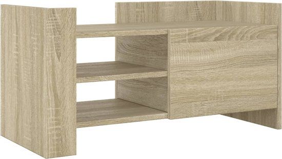 vidaXL Tv-meubel 80x35x40 cm bewerkt hout sonoma eikenkleurig