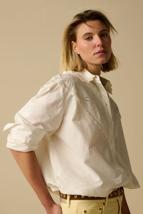 Sissy-Boy Witte blouse met embroidery