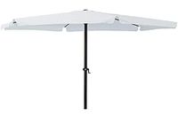 Linea Garden Friend Parasol Ø 3 m x 2,4 m rond, frame van staal met zwengel, afdekking van polyester 160 g/m², wit