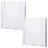 helit H2350202-2 - Folderhouder DIN A4 transparant, 2 stuks