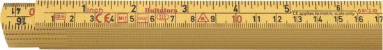 Hultafors G61-2-10GU duimstok - 2m - mm / inch