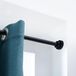 Tringle à rideaux auto-tendant extensible 125-220 cm noir