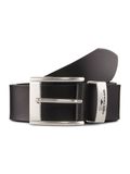 Tom Tailor - TTTOM leren riem met vierkante gesp - Maat 110 - black uni
