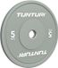 Tunturi Platinum bumper plates - Porte-haltères - Disques de poids - 1x 5kg - Gris