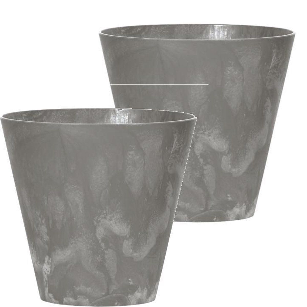Prosperplast Bloempot Buiten Rond Tubus Effect 25cm MARENGO / 2 STUKS ! / - 5905197266060
