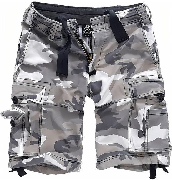 Brandit Vintage Heren Shorts - sneeuwcamouflage - M