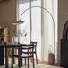 fermLIVING Lampadaire Arum, cachemire, métal/travertin, 205 cm