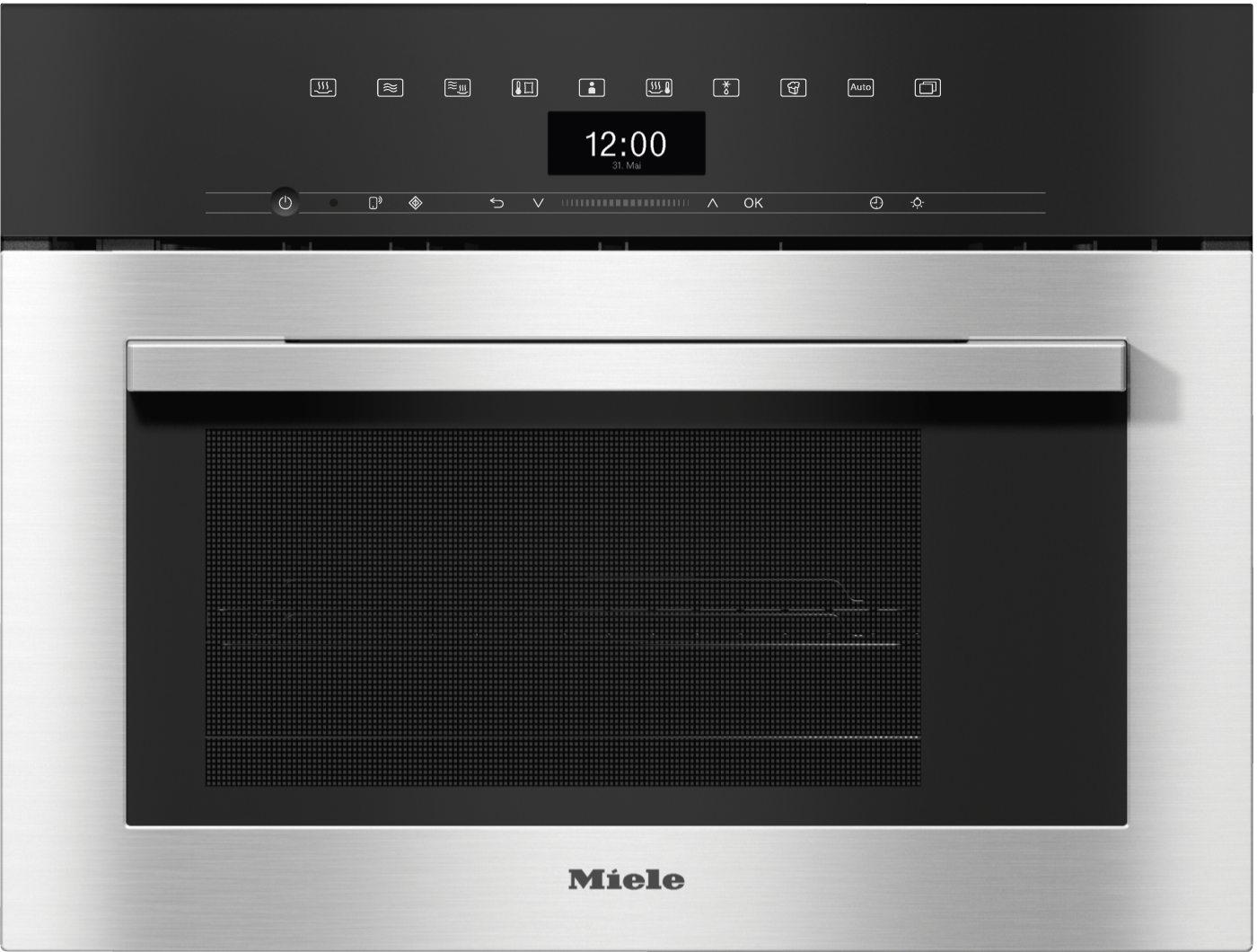Miele DGM 7340 RVS/CleanSteel BNE - Inbouw combi-stoomoven