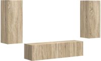 vidaXL Ensemble de meubles TV - 2 pièces - Chêne Sonoma