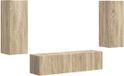 vidaXL Ensemble de meubles TV - 2 pièces - Chêne Sonoma