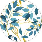 Bonateks Ronde digitaal bedrukte muismat, antislip onderkant, voor kantoor en thuis, diameter: 22 cm
