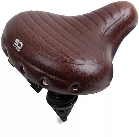 Selle Orient Fietszadel Relax - Zwart/Bruin - Unisex