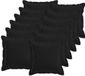 vidaXL - Kussensloop - 12 stuks - Zwart - 45 x 45 cm