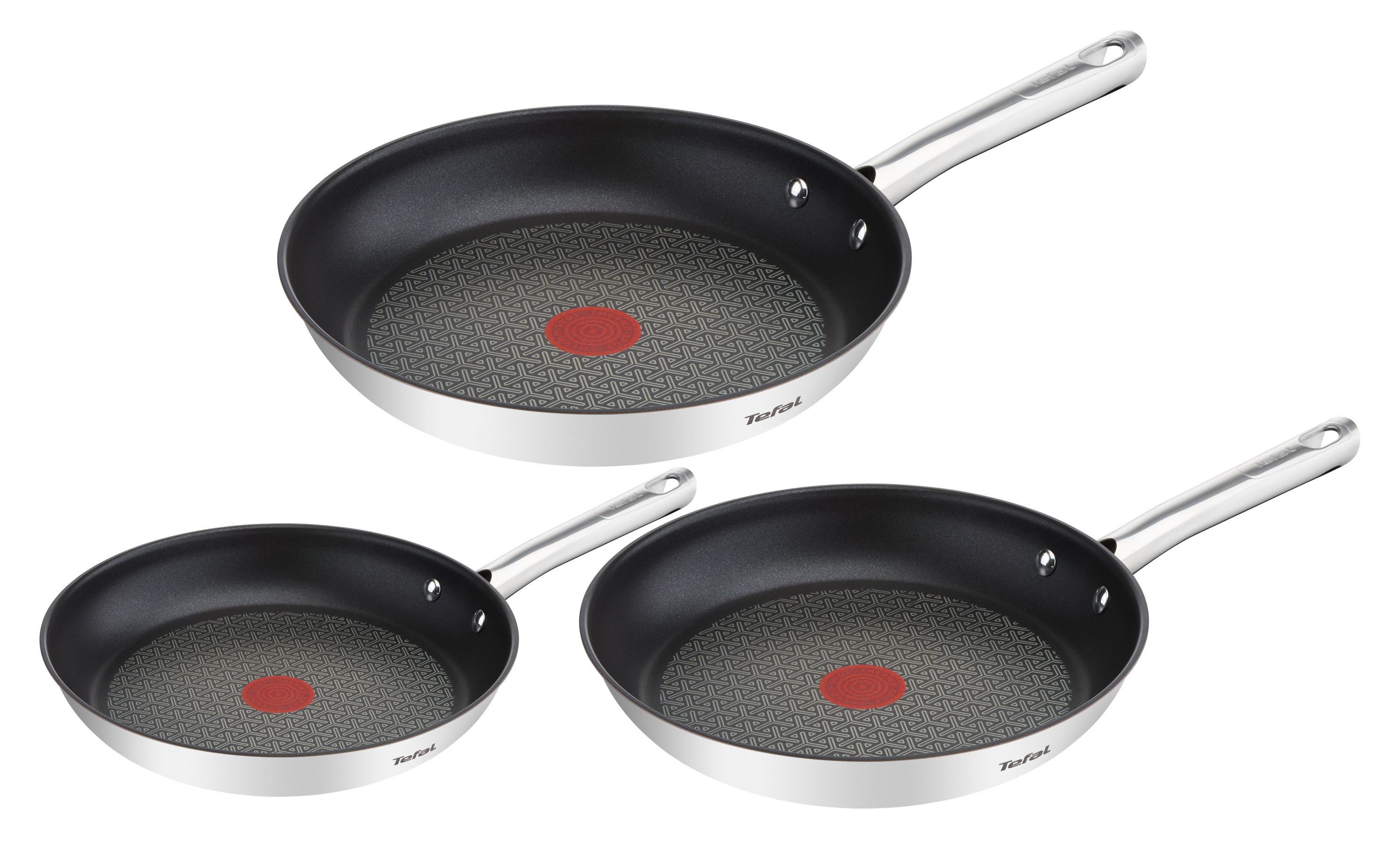 Tefal Duetto A704S3 - Pannenset - 3-delig - RVS