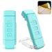Alyvisun Leeslamp, 3 Kleurstanden & 5 Dimbare Helderheid, [Timerfunctie & USB-Oplaadbaar] Leeslamp, Klem lamp voor Lezen in Bed, 80-uurs Batterijduur (blauw)