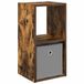 vidaXL Nachtkastje gerookt eiken 30,5 x 27 x 59,5 cm bewerkt hout