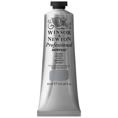 Winsor & Newton Professionele acrylverf - 60ml Tube - Silver