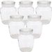 Excellent Houseware Kruiden/voorraadpotjes - 6x stuks - glas - 150 ml