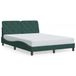 VidaXL Bedframe Donkergroen Fluweel 140x190 cm