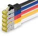 1aTTack.de Cat.7 netwerkkabel 10m 5 kleuren 5 stuks Cat7 Ethernetkabel Netwerk LAN-kabel Onbewerkte kabel 10 Gb s SFTP PIMF LSZH Set Patchkabel met RJ45-connector Cat.6a