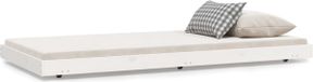 vidaXL Bedframe zonder matras massief grenenhout wit 75x190 cm