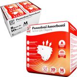 RMOVE 80 luiers voor senioren M, absorberende luiers voor volwassenen, 8 verpakkingen met 10 luiers voor ouderen, super absorberend (8 verpakkingen, M)