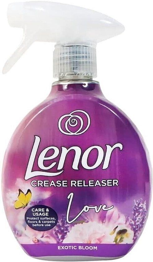 Lenor Crease Releaser Love Exotic Bloom Kreukverwijderaar Textielverfrisser Spray 500ml