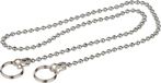 KIRCHHOFF Afvoerplug Ketting - Chroom - 500 mm - Met 2 Ringen