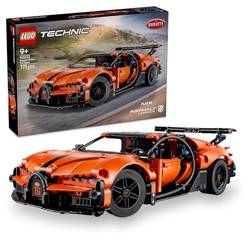 LEGO Technic Bugatti Chiron Pur Sport Hypercar – Racewagen met W16-Motor en Stuurinrichting – Bouwpakket voor Kinderen – Cadeau voor Jongens en Motorsportfans vanaf 9 Jaar – 42222