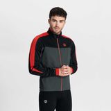 Rogelli Freeze Heren Fietsjack Winter - Winddicht - Grijs/Zwart/Rood