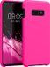 kwmobile telefoonhoesje geschikt voor Samsung Galaxy S10e - Hoesje met siliconen coating - Smartphone case in neon roze