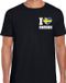 Bellatio Decorations Shoppartners Bv I love Sweden t-shirt zwart op borst voor heren - Zweden landen shirt - supporter kleding XXL