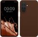 kwmobile telefoonhoesje geschikt voor Samsung Galaxy A27 5G - Hoesje met siliconen coating - Smartphone case in chocoladebruin